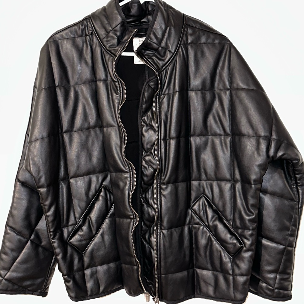 Free People Dolman vegan leather jacket